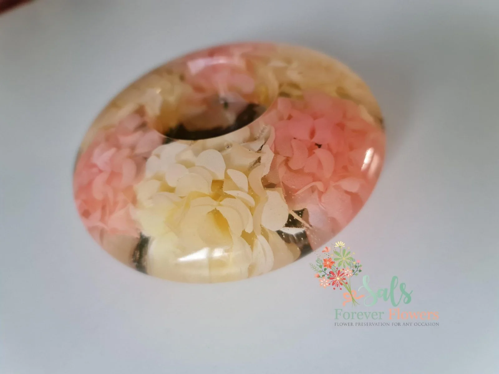 Custom Resin Flower Flat Tealight Holder – Wedding Bouquet Keepsake UK - Image 4
