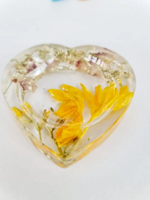 Heart Flower Keepsake Trinket Dish - Image 2