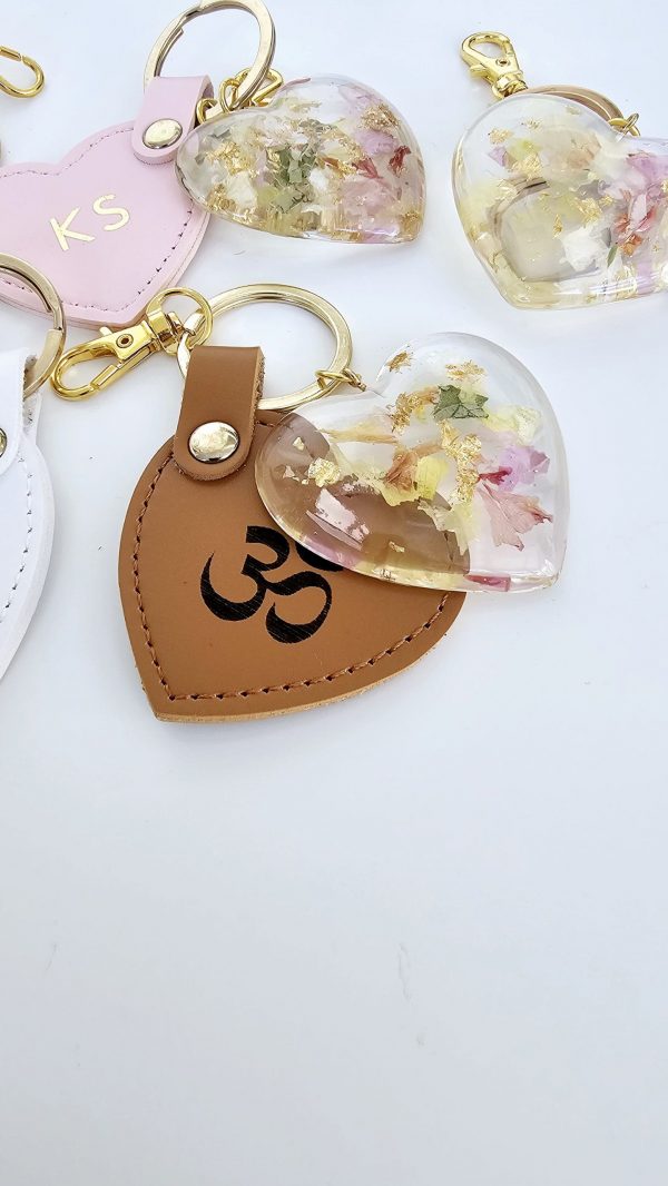 Personalised Engraved Heart Keyring Keepsake - Image 3