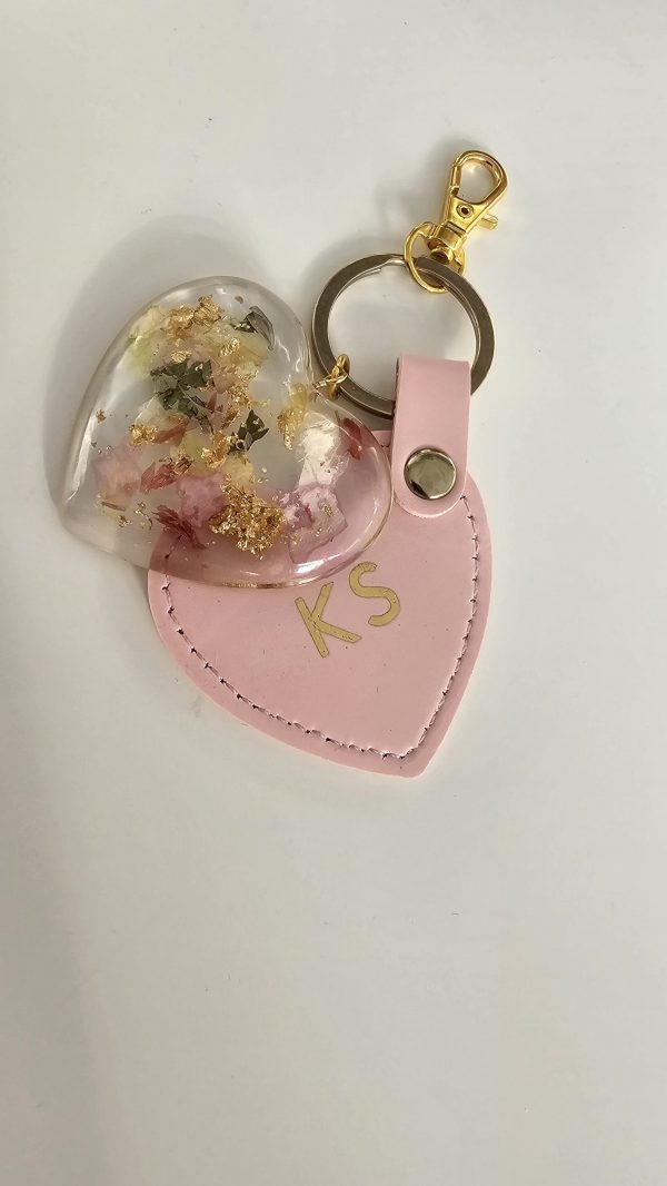 Personalised Engraved Heart Keyring Keepsake - Image 4