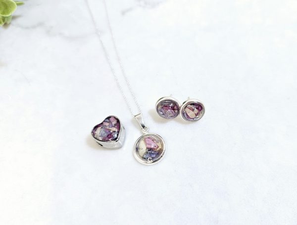 Forever Blooms Sterling Silver Flower-Preservation Jewellery Set - Image 2